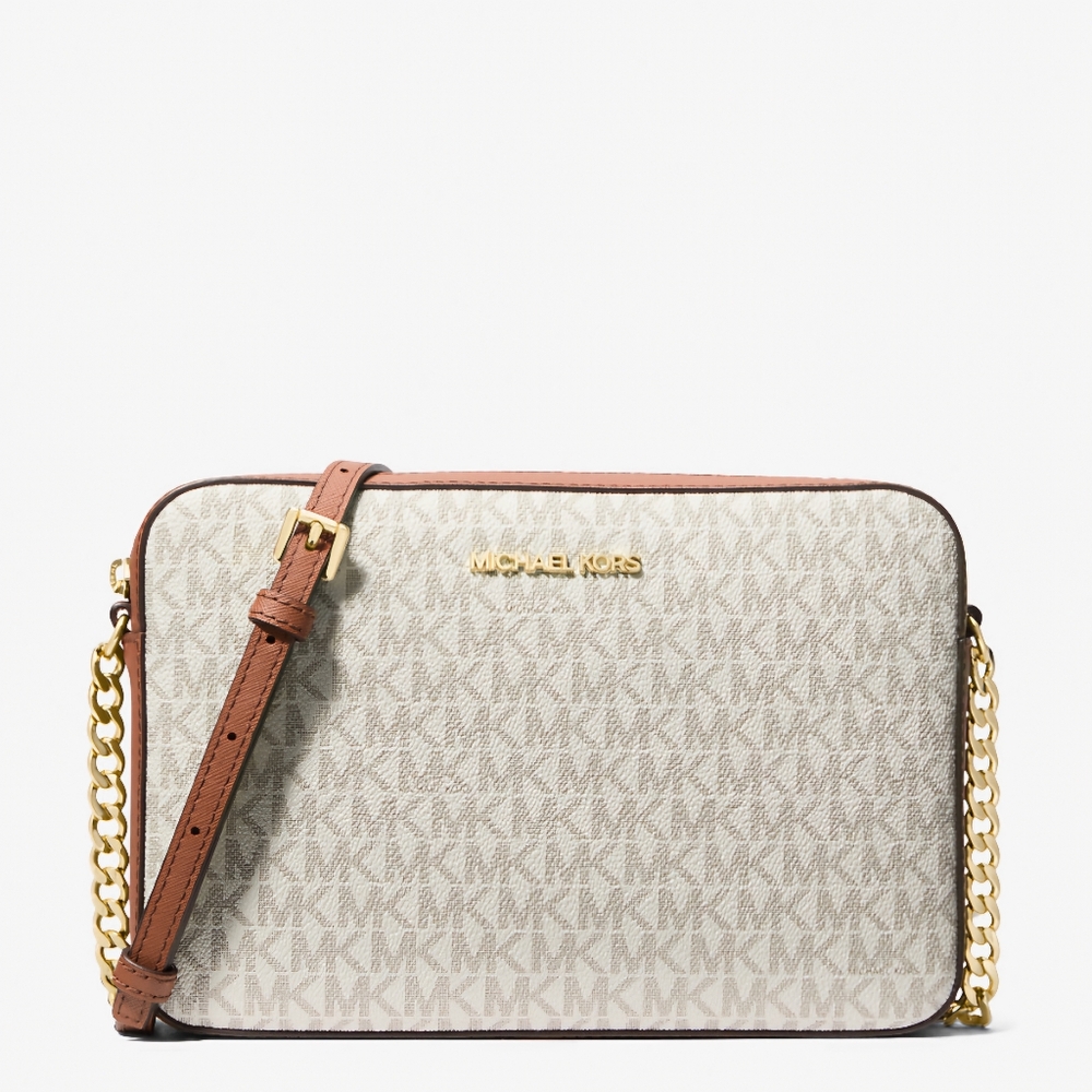 Jet Set Large Printed Logo Crossbody Bag